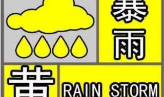 天气预报黄色预警是什么意思